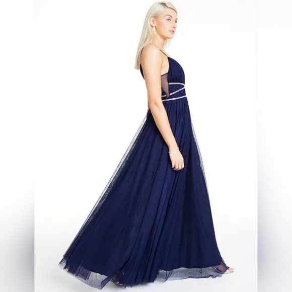 TLC Say Yes To The Prom Elegant Rhinestone-Trim Evening Gown - Picture 3 of 14